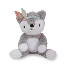 Load image into Gallery viewer, Little Spirit Gray/White Plush Fox Stuffed Animal