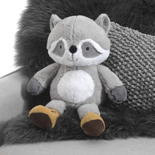 Load image into Gallery viewer, Little Campers Plush Raccoon Stuffed Animal - Pumpkin
